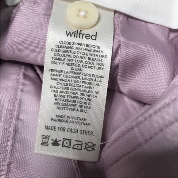 Aritzia Wilfred Effortless Shorts Lavender Women's 6 - Picture 6 of 9